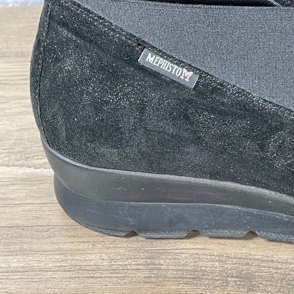 Mephisto Shoes Womens US 9 Black Metallic Shimmer Palmyre Extra Leather Insoles - Picture 12 of 16